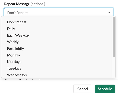repeat your slack message